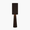 Mirissa Bitter Chocolate Slubby Handloom Fabric Floor Lamp
