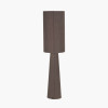 Mirissa Bitter Chocolate Slubby Handloom Fabric Floor Lamp