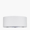 Elin 55cm Sage Faux Silk & Silver Lining Cylinder Shade