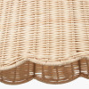 Aria Natural Scalloped Rattan Tapered Non Elec Pendant