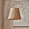 Aria Natural Scalloped Rattan Tapered Non Elec Pendant