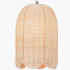 Skye Natural Scalloped Rattan Tall Dome Non Elec Pendant