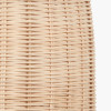 Skye Natural Scalloped Rattan Tall Dome Non Elec Pendant