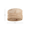 Patpong 35cm Natural Jute Non Elec Pendant