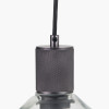 Bexley Clear Glass with Antique Bronze Fitting Elec Pendant