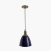 Piccolo Navy Metal Dome Pendant Shade Only
