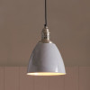 Piccolo Grey Metal Dome Pendant Shade Only
