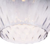 Lisbon Grey Optic Diamond Glass Pendant