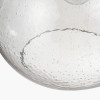 Beja Organic Shape Clear Bubble Glass Pendant