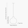Rowan Natural Rattan Black and White Woven Pendant