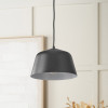 Amalie Black Metal Retro Pendant