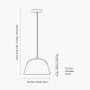 Amalie Grey Metal Retro Pendant