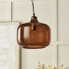 Corby Amber Glass Pendant