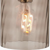 Loxley Ripple Effect Light Brown Glass Pendant