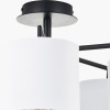Elin Matt Black and Ivory 5 Light Pendant