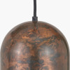 Mason Copper Effect Tall Domed Metal Pendant