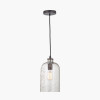Ophelia Grey Bubble Glass Pendant