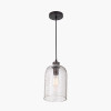 Ophelia Grey Bubble Glass Pendant
