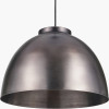 Harlem Antique Bronze Domed Metal Pendant