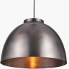 Harlem Antique Bronze Domed Metal Pendant
