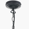 Ari Black Metal Curved 5 Arm Pendant