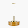 Lumi Chestnut Brown Large Glass Pendant