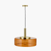 Lumi Orange Large Glass Pendant