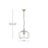 Corby Clear Glass Pendant