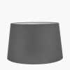 20cm Grey Handloom Tapered Cylinder Shade