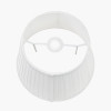 Lyndon 30cm Ivory Silk Mix Knife Pleat Tapered Lampshade