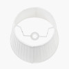 Lyndon 30cm Ivory Silk Mix Knife Pleat Tapered Lampshade