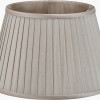 Lyndon 35cm Taupe Silk Mix Knife Pleat Tapered Lampshade