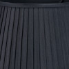 Lyndon 30cm Black Silk Mix Knife Pleat Tapered Lampshade
