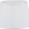 Lyndon 40cm Ivory Silk Mix Knife Pleat Tapered Lampshade