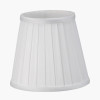 Lyndon 15cm Ivory Silk Mix Knife Pleat Tapered Lampshade