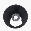Lyndon 17cm Black Silk Mix Knife Pleat Tapered Lampshade