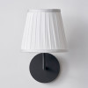 Lyndon 17cm Ivory Silk Mix Knife Pleat Tapered Lampshade