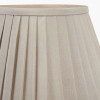 Lyndon 25cm Taupe Poly Cotton Knife Pleat Shade