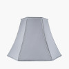 Lyla 50cm Steel Grey Silk Mix Bowed Lampshade