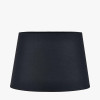 40cm Black Tapered Poly Cotton Shade