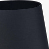 Adelaide 40cm Black Tapered Cotton Mix Lampshade