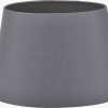 Adelaide 40cm Steel Grey Tapered Cotton Mix Lampshade