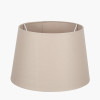 35cm Taupe Tapered Poly Cotton Shade