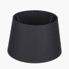 Adelaide 20cm Black Tapered Poly Cotton Shade