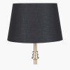 Adelaide 35cm Black Tapered Cotton Mix Lampshade