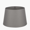 Adelaide 35cm Steel Grey Tapered Poly Cotton Shade