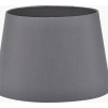 Adelaide 20cm Steel Grey Tapered Cotton Mix Lampshade