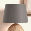 Adelaide 25cm Steel Grey Tapered Poly Cotton Shade