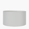 40cm Ivory Poly Cotton Cylinder Drum Shade