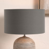 Harry 45cm Steel Grey Poly Cotton Cylinder Shade